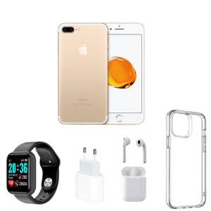 iPhone 7 Plus - 32GB CPO Package Deal (Phone + Charging Cable + Earpods + Smartwatch + Cover)